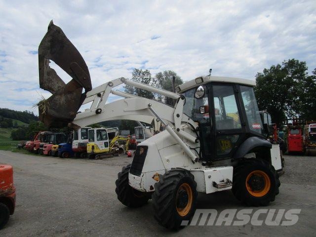 JCB 2CX Airmaster mit Schaufel + Luftkompressor Incarcator pe pneuri
