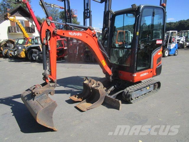 Kubota KX 016-4 mit hydraul. Schnellwechsler + 3 Löffel Mini bagri <7t
