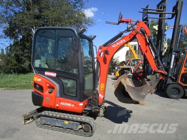 Kubota KX 016-4 mit hydraul. Schnellwechsler + 3 Löffel Mini bagri <7t