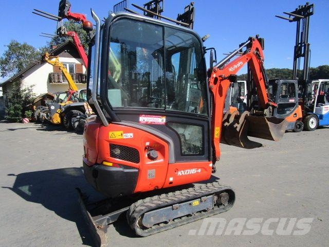 Kubota KX 016-4 mit hydraul. Schnellwechsler + 3 Löffel Mini bagri <7t