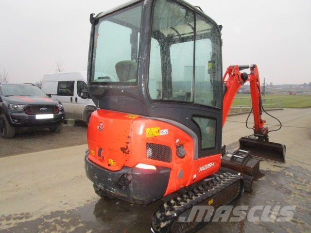 Kubota KX 019-4 (1,9 Ton.) mechan. Schnellwechsler + Löff Mini bagri <7t