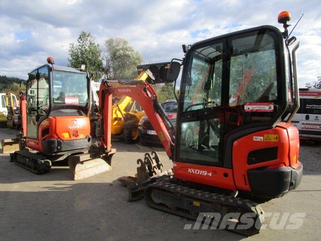 Kubota KX 019-4 mit hydraul. Schnellwechsler + 3 Löffel Mini bagri <7t