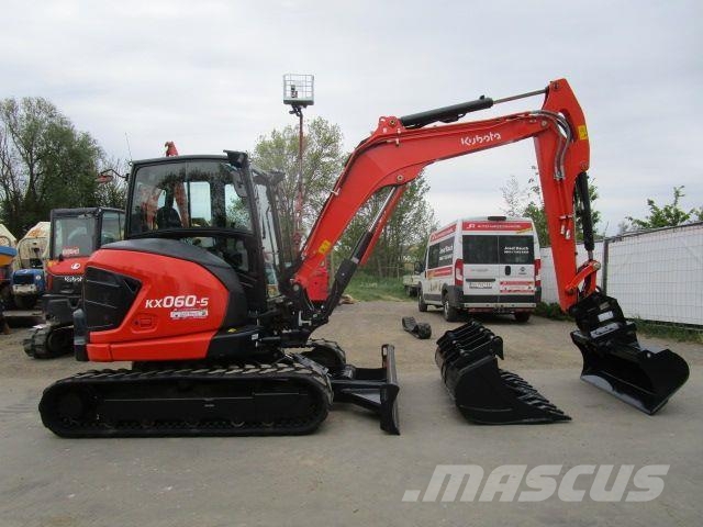 Kubota KX 060-5 - 5,6 Ton.- Powertilt + hydraul. Schnellw حفارات صغيرة أقل من 7 طن (حفارات صغيرة)