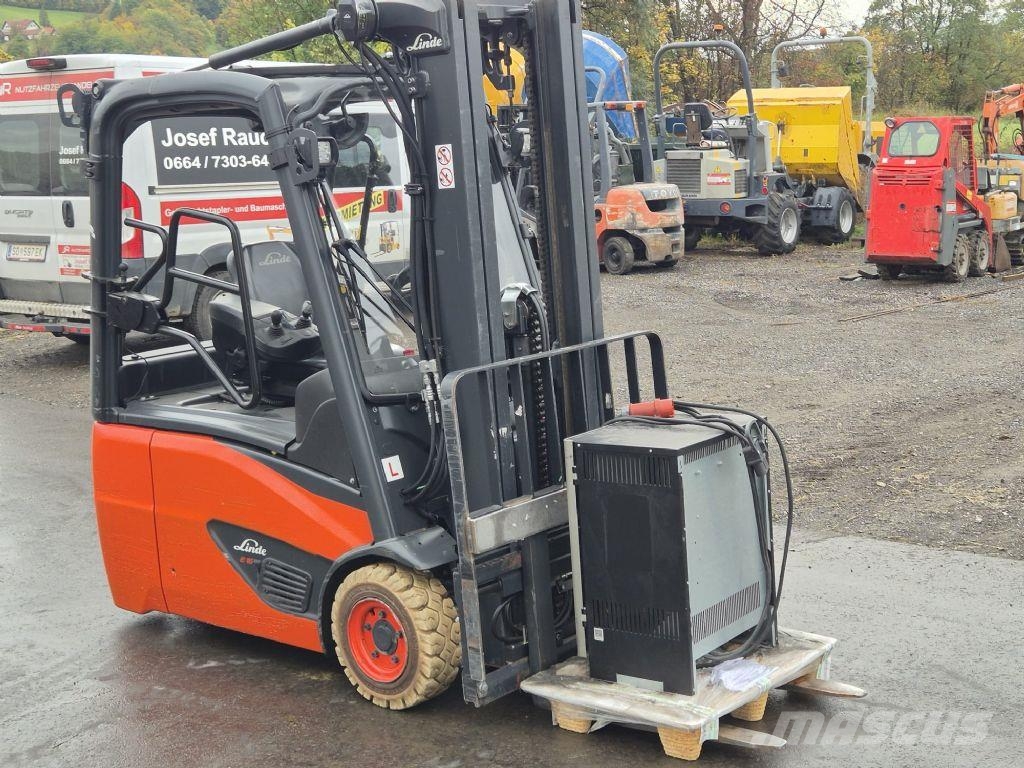 Linde E16C-02 - Triplex-Freihub 5,22m + Seitenschieber شاحنات ذات رافعات شوكية تعمل بالكهرباء