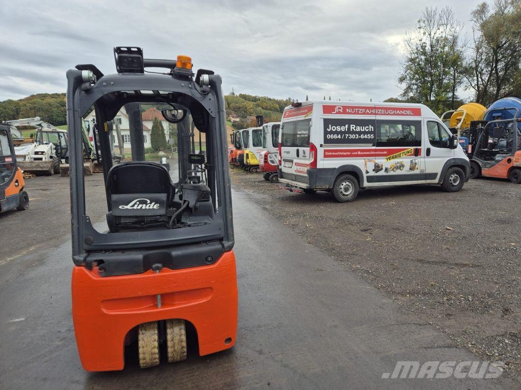 Linde E16C-02 - Triplex-Freihub 5,22m + Seitenschieber شاحنات ذات رافعات شوكية تعمل بالكهرباء
