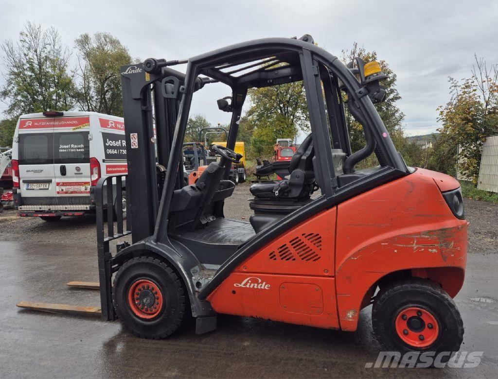Linde H30D-01 - Triplex-Freihub + Seitenschieber شاحنات الديزل