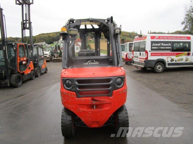 Linde H30D-01 - Triplex-Freihub + Seitenschieber شاحنات الديزل