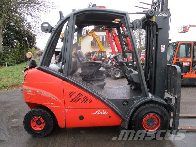 Linde H30D-01 - Triplex-Freihub + Seitenschieber شاحنات الديزل