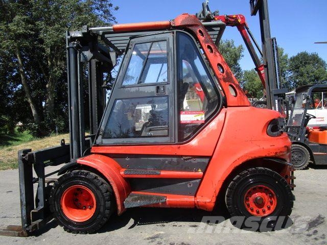 Linde H80D-02 Zinkenversteller + Duplex-Freisichtmast Camiones diesel