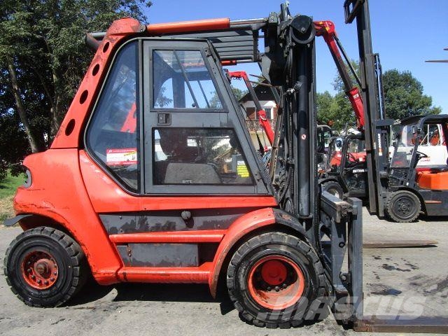 Linde H80D-02 Zinkenversteller + Duplex-Freisichtmast Camiones diesel