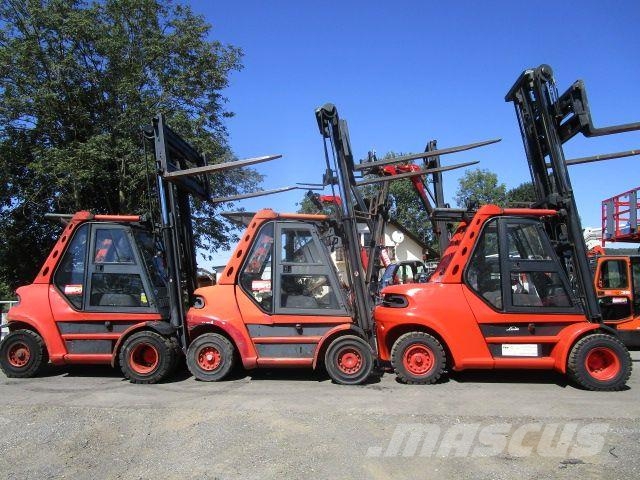 Linde H80D-02 Zinkenversteller + Duplex-Freisichtmast Camiones diesel