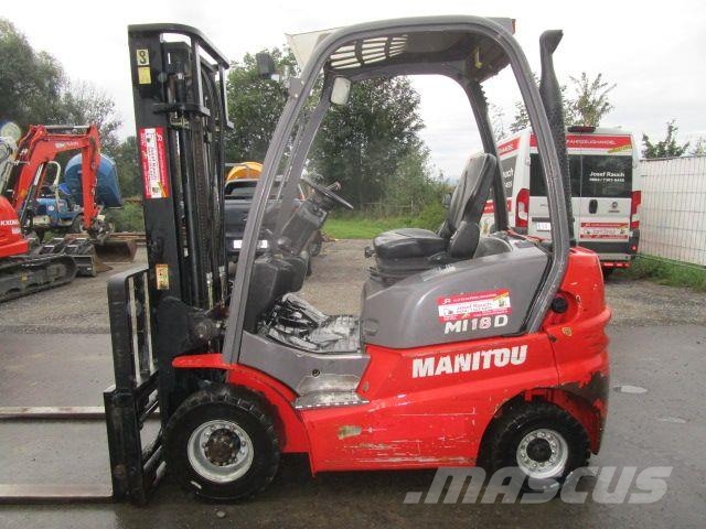 Manitou MI18D ZINKENVERSTELLER + Seitenschieber + Duplex-F Wózki Diesla