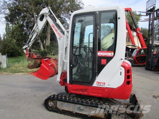Takeuchi TB 216 - POWERTILT + hydraul. Schnellwechsler + 3  Minibagger < 7t