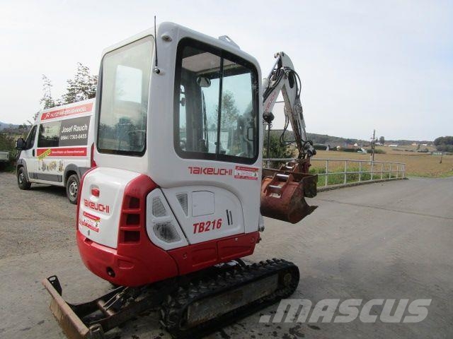 Takeuchi TB 216 - POWERTILT + hydraul. Schnellwechsler + 3  Minibagger < 7t