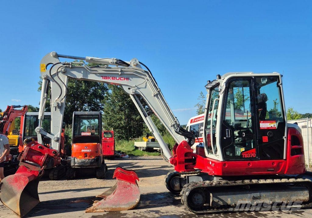 Takeuchi TB 370 - Powertilt + Schnellwechsler-Klima-3 Löffe 小型挖土機/掘鑿機<7t(小型挖掘機)