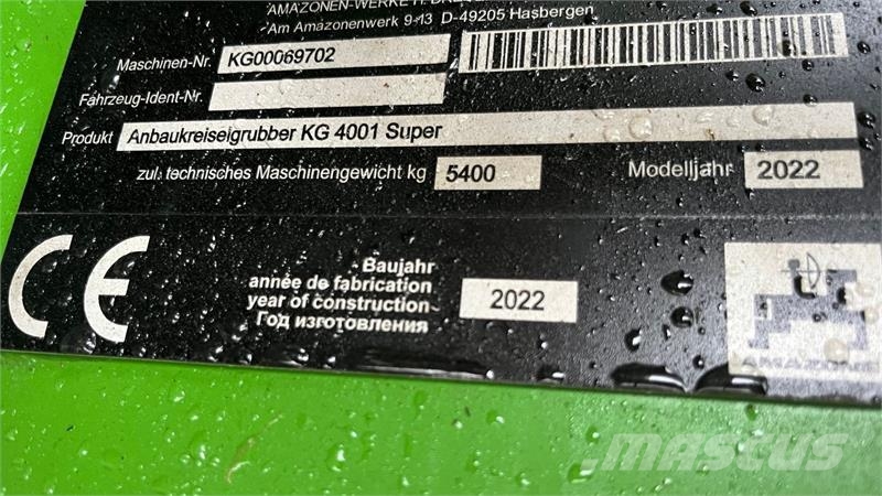 Amazone Centaya 4000 Super / KG 4001 Med frøsåmaskine Kombinované sejačky