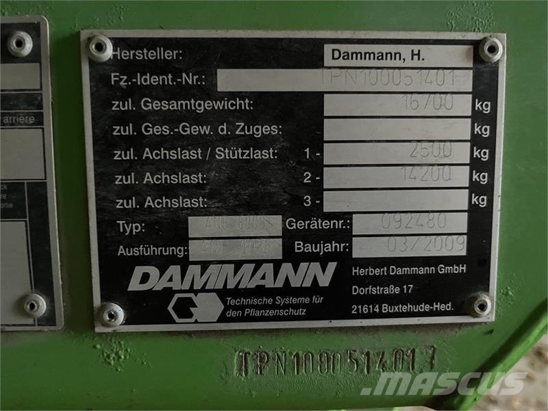 Dammann Profi 8036 Vučene prskalice