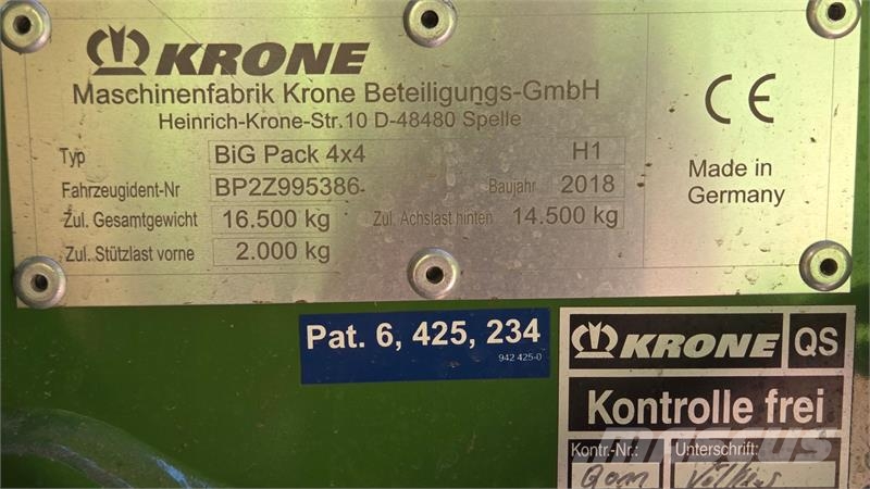 Krone Bigpack 4x4 Bigpack 4x4 Kanttipaalaimet