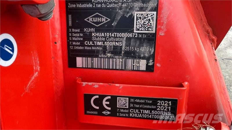 Kuhn Cultimer L 500 R HD-Liner valse Erpici
