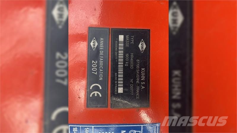Kuhn HR4003 Zaaicombinaties