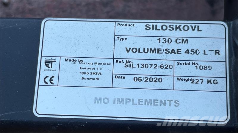 MO Implements Grenskovl, 130 cm Overfald med fast bun Outros acessórios de tractores
