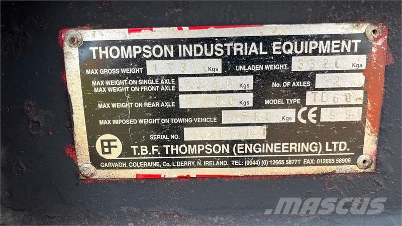 Thomsen TD 60 Boogie med hydrualiske bremser Entretien du sol - Autres