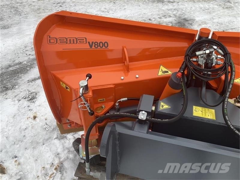Bema V800 Sneplov Ophæng for Weidemann med hy.koblinger Sniježne daske i plugovi