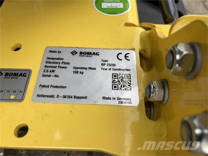 Bomag BP 25/50 Håndtagsregulering af vibrationer og ondr دكاكات أفقية