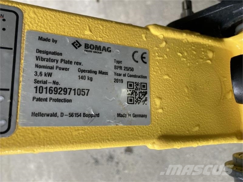 Bomag BPR 25/50 Demo monteret med transporthjul Vibro plošče