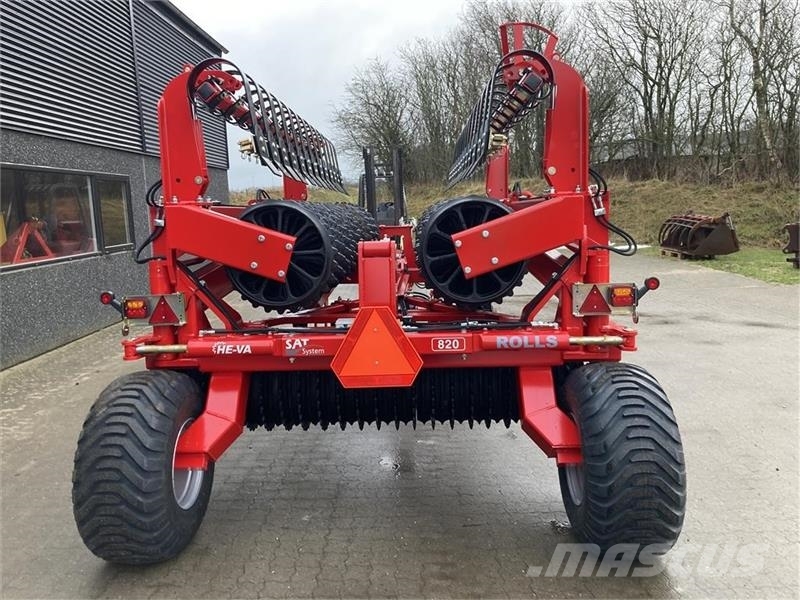 He-Va TIP ROLLER 8.20 m. Spring-Active-Transfer System - 滚笼耙