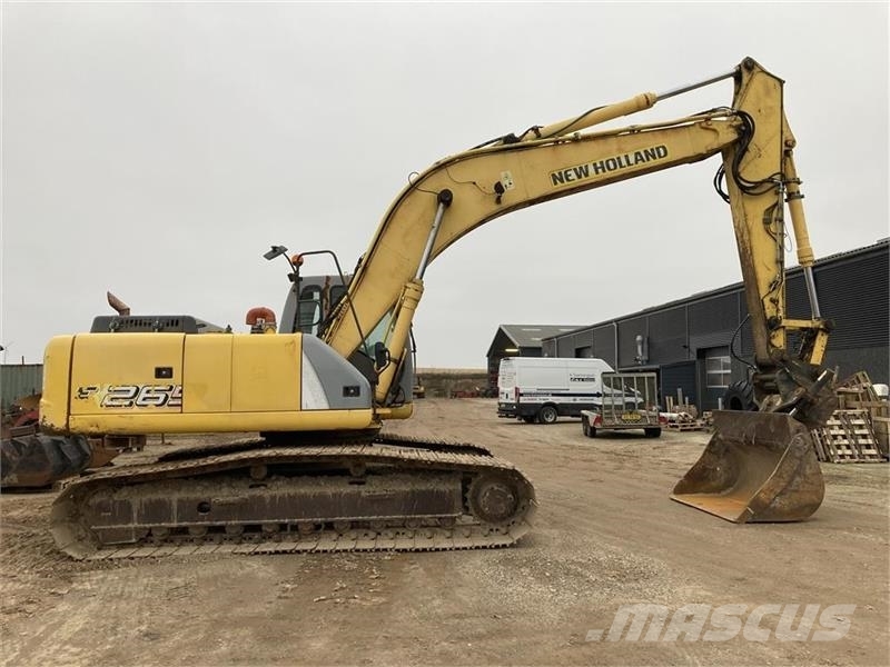 New Holland E 265 LC Kipbart planerblad og graveskovl حفارات زحافة