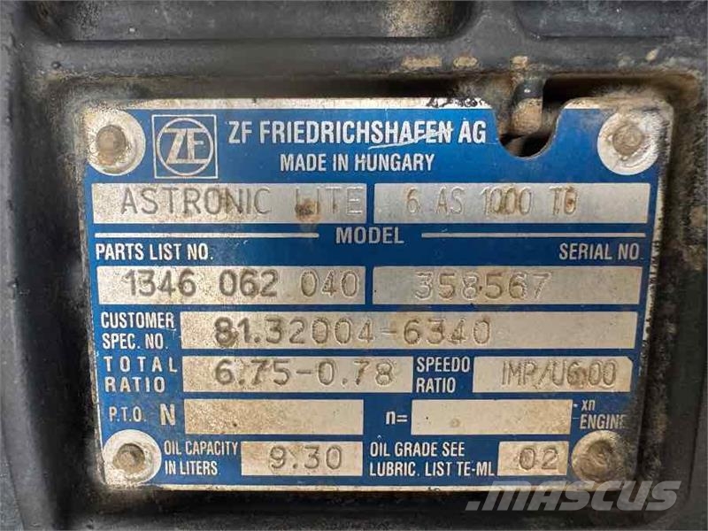 MAN GEARBOX 6AS1000 TO // 81.32004-6340 Menjači