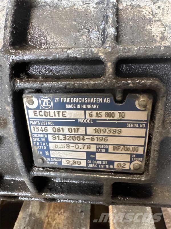 MAN GEARBOX 6AS800 TO // 81.32004-6196 Cajas de cambios