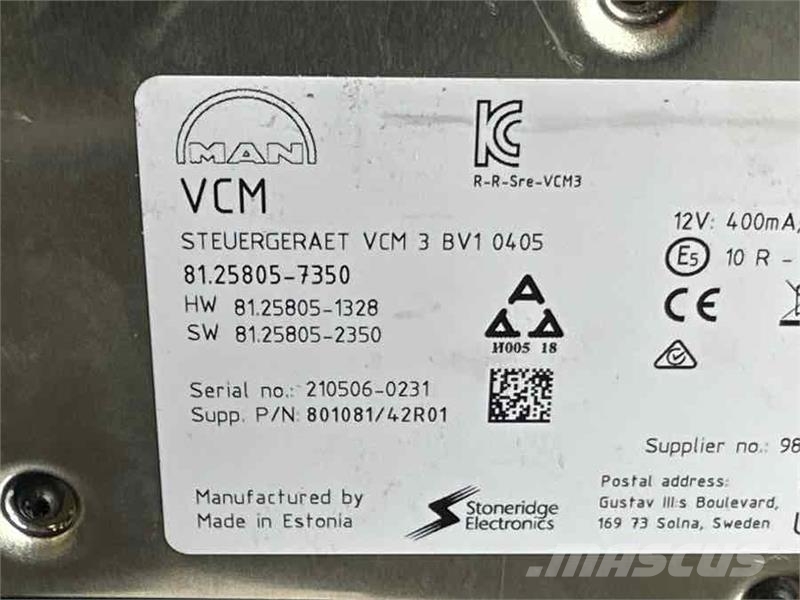 MAN TELEMATIK ECU 81.25805-7350 + 81.25812-7064 Електроніка