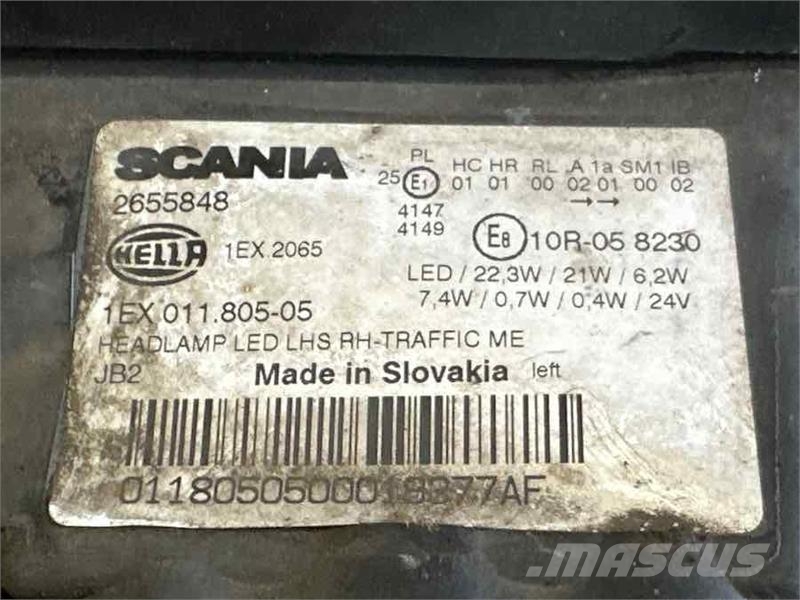 Scania HEADLAMP LED  2655848 차축