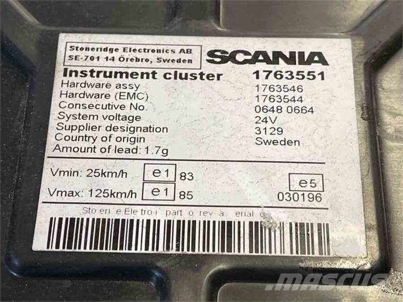 Scania ICL CLUSTER 1763551 إلكترونيات