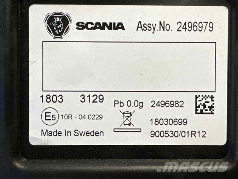 Scania ICL CLUSTER 2496979 캐빈 및 인테리어