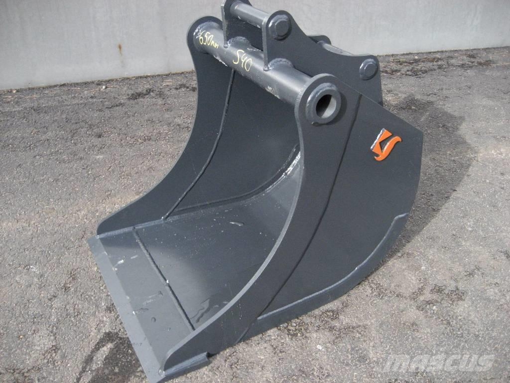 Kuokkakauha 650mm Kärsä S40, 3-6tn koneet 挖斗