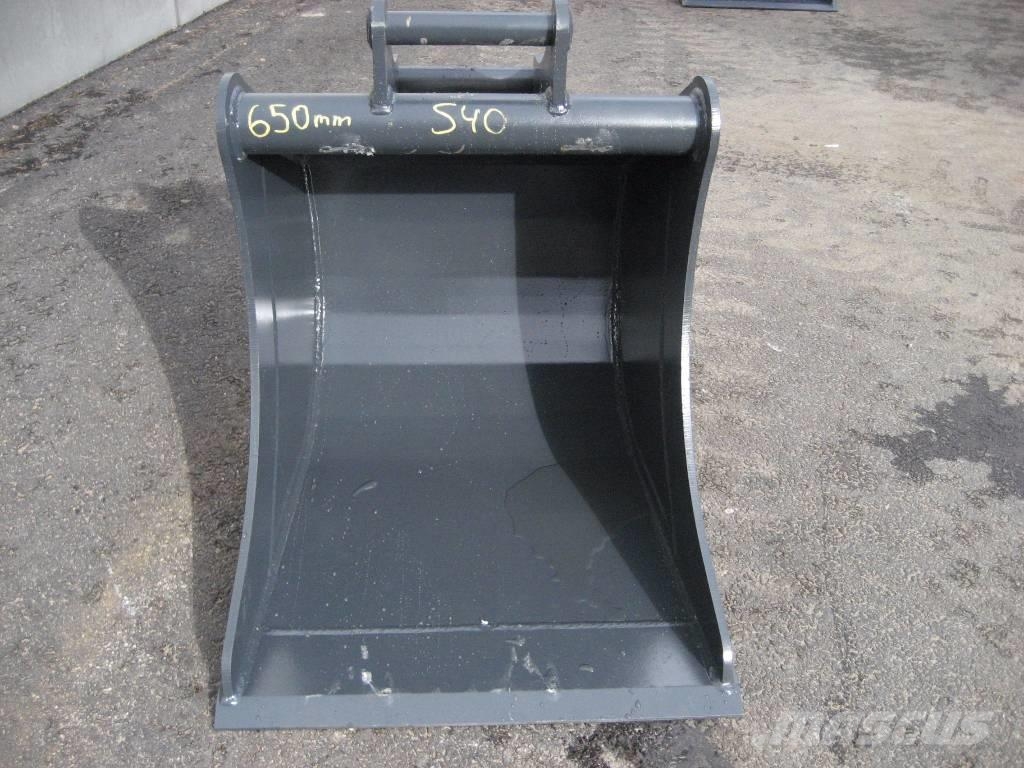  Kuokkakauha 650mm Kärsä S40, 3-6tn koneet 挖斗