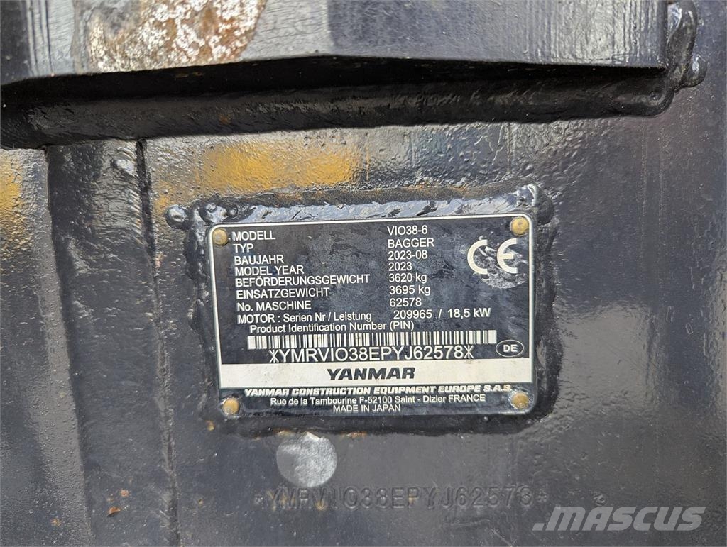 Yanmar ViO 38-6 Minibagger < 7t