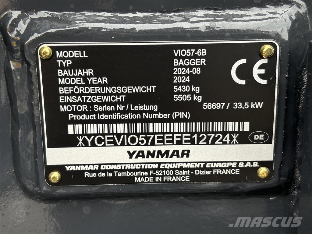 Yanmar ViO57-6B Miniexcavadoras