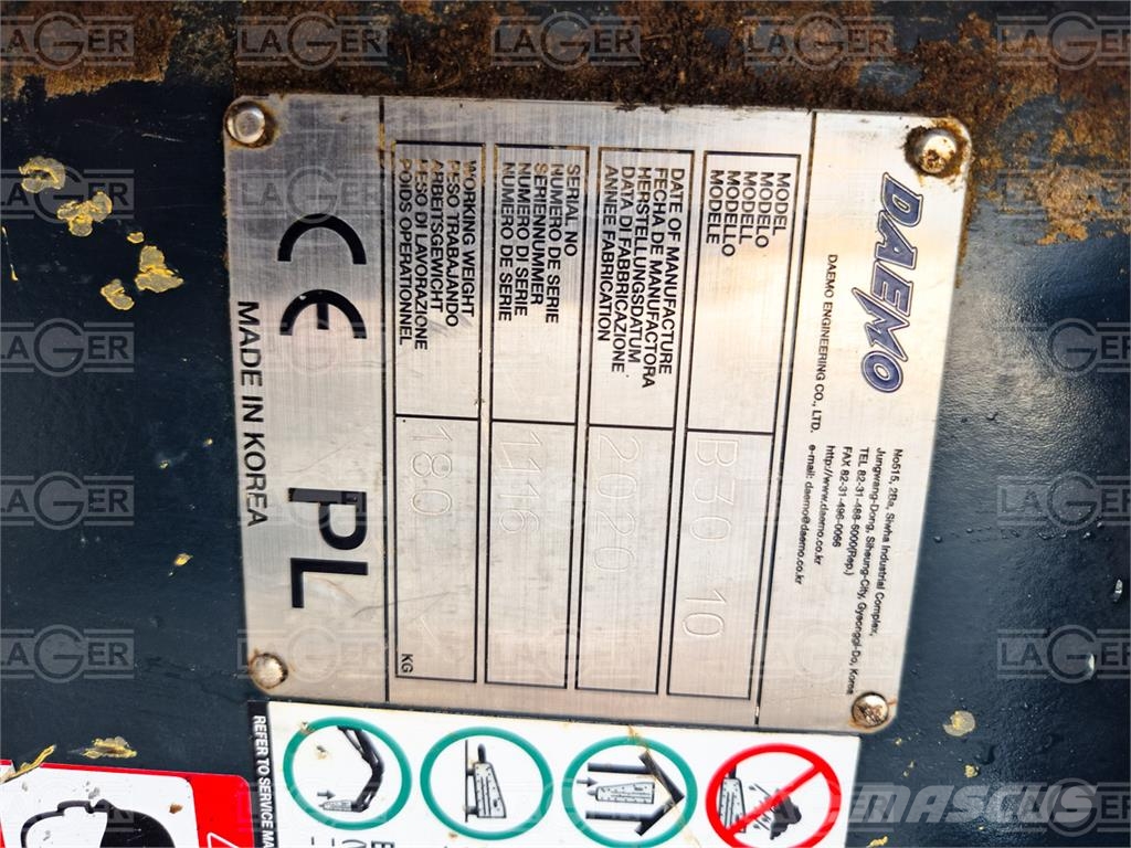 Daemo B30 Martillos neumáticos para pilotes