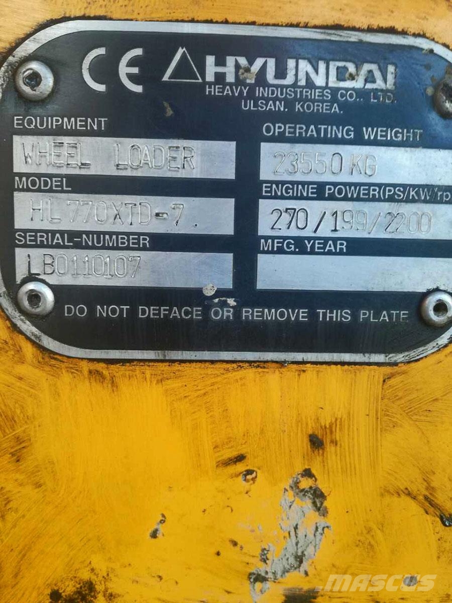 Hyundai HL770XTD-7 Radlader