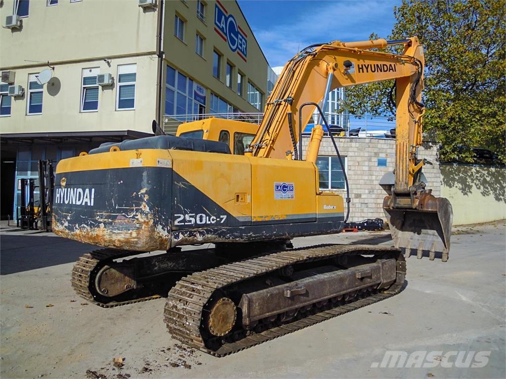 Hyundai R250LC-7 Excavadoras sobre orugas