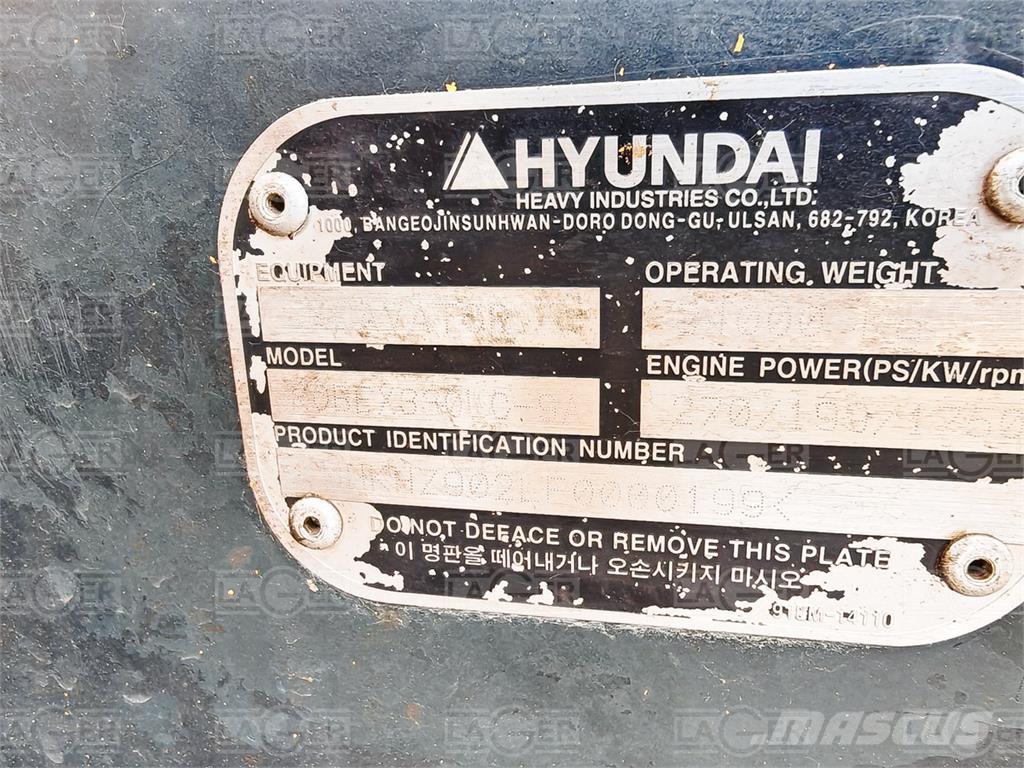 Hyundai R330-9A Excavadoras sobre orugas