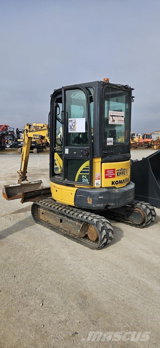 Komatsu PC26MR-3 Mini ekskavatörler, 7 tona dek