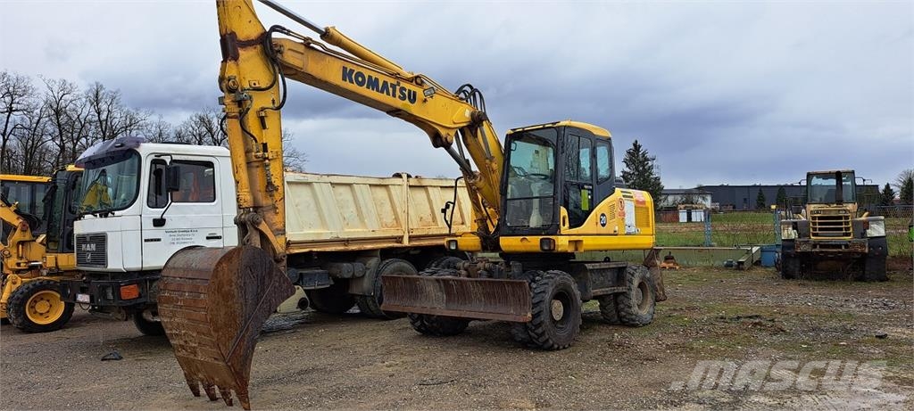 Komatsu PW160-7EO حفارات بعجل