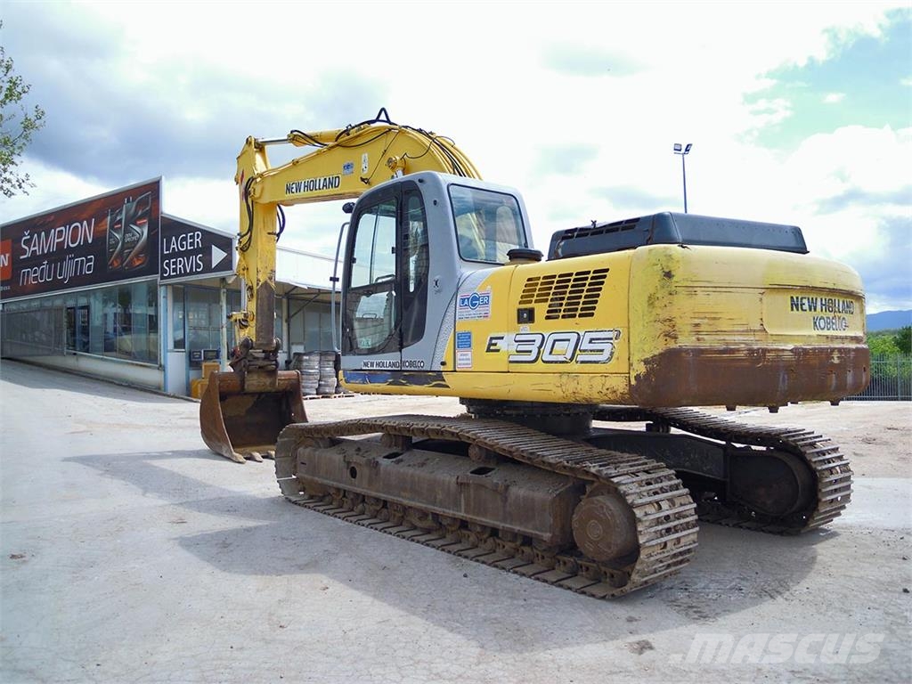 New Holland E305 Kāpurķēžu ekskavatori