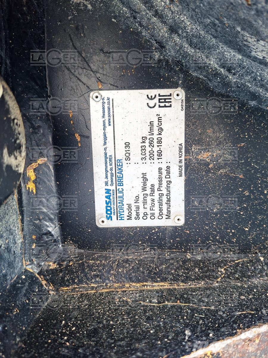 Soosan SQ130 Martillos neumáticos para pilotes