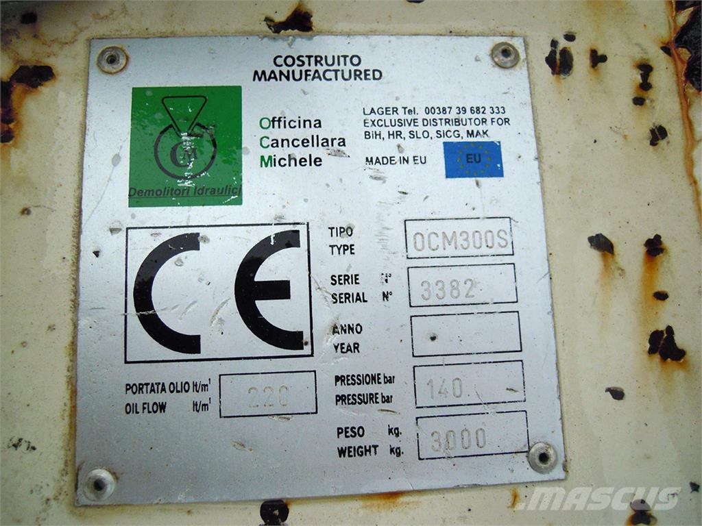 Terex OCM 300S Υδραυλικές σφύρες